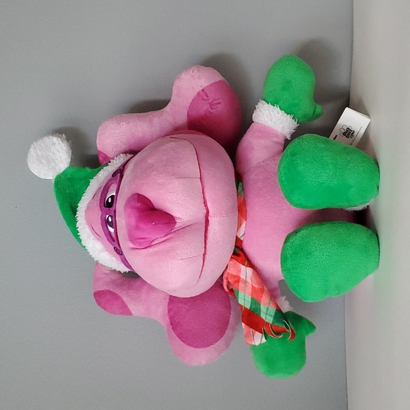Nickelodeon Pink Stuffed Plush Blues Clues and You Santa Claus Toy 15 Inches - Picture 9 of 9